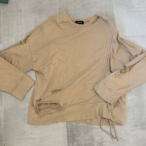 Oversized distressed sweatshirt hoodie purchased in Tokyo Japan